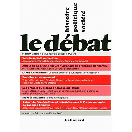 Le Débat N° 183, janvier-février 2015