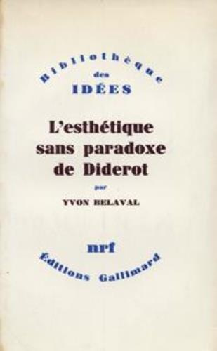 L'Esthétique sans paradoxe de Diderot
