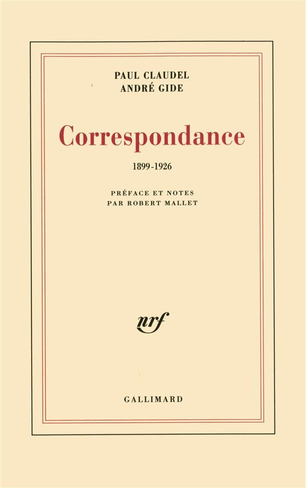 Correspondance 1899-1926