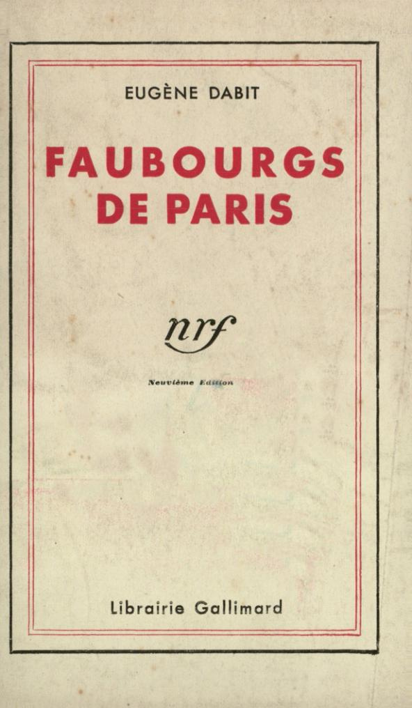 Faubourgs de paris