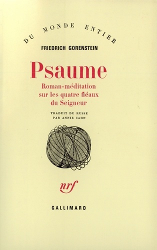 Psaume. Roman-méditation sur les quatres fléaux du Seigneur