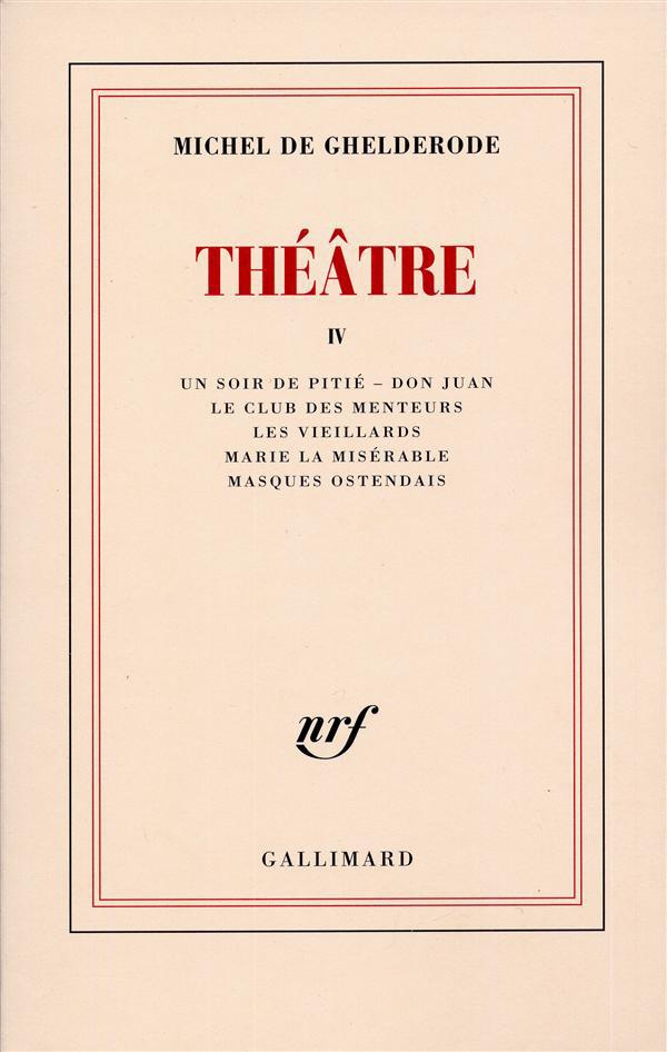 THEATRE. Tome 4