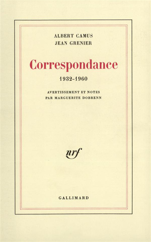 Correspondance (1932-1960)