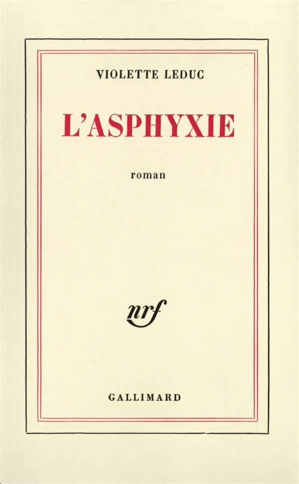 L'ASPHYXIE