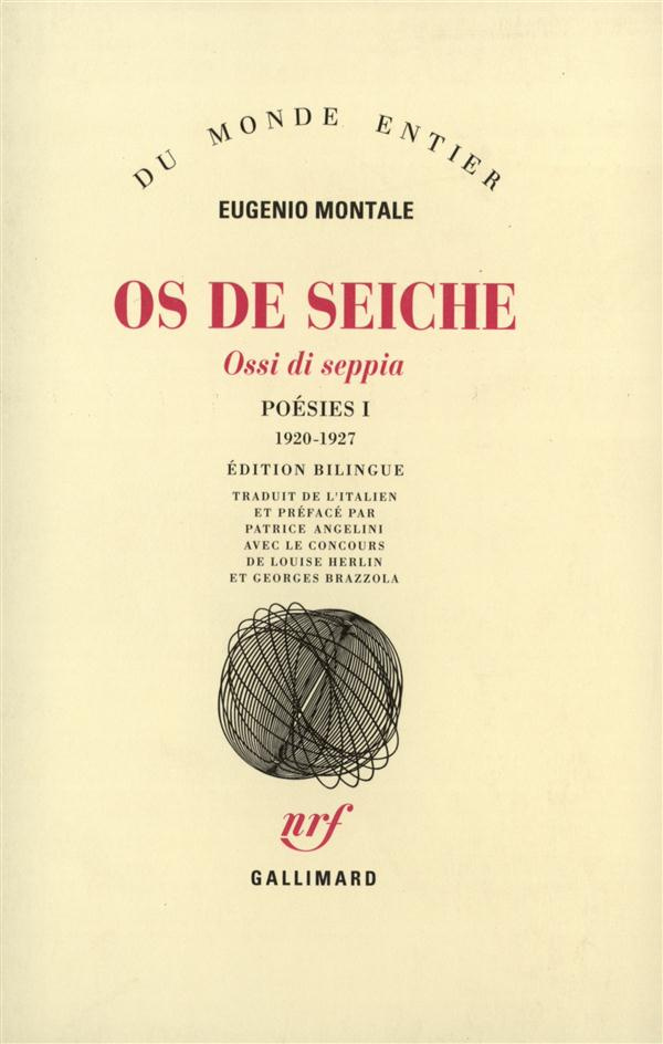 OS DE SEICHE. Edition bilingue