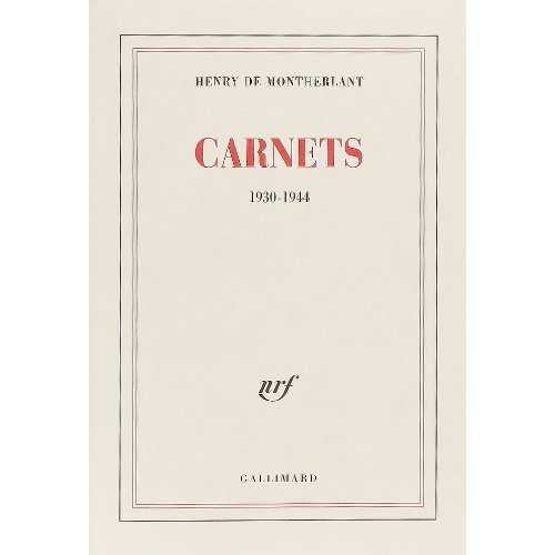 Carnets(années 1930 à 1944)