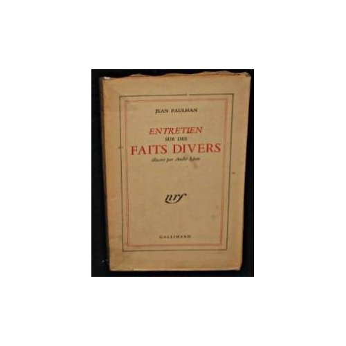 Entretien sur des faits divers