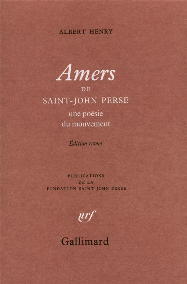 Amers, de Saint-John Perse. Une poésie du mouvement