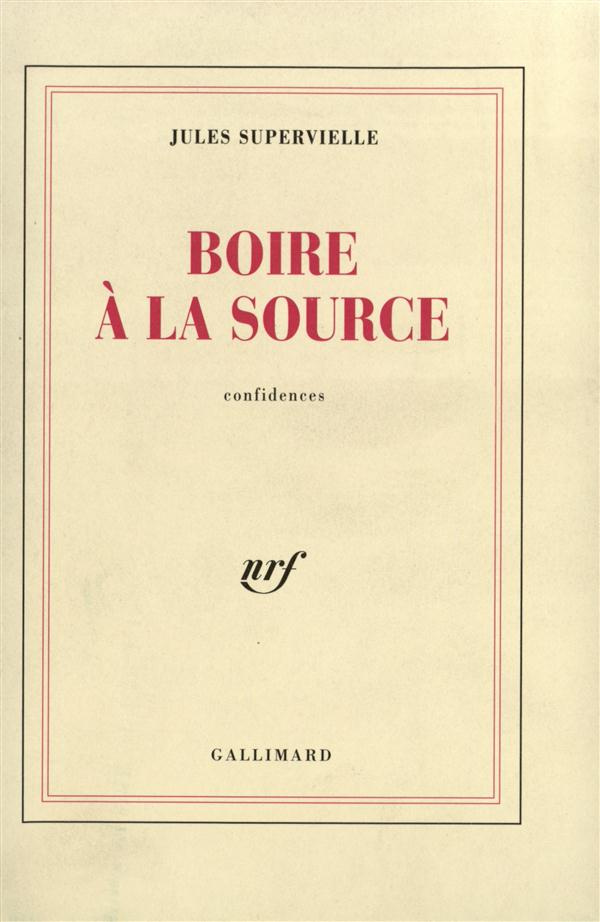 Boire à la source