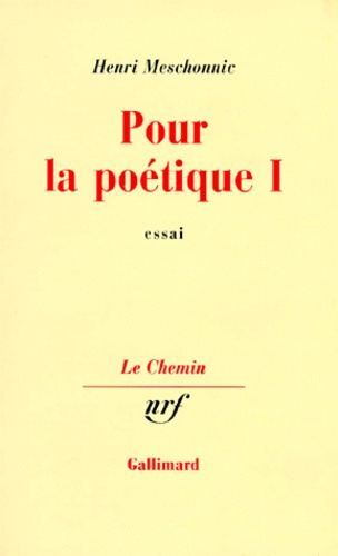 Pour la poétique. Tome 1