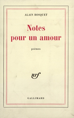 Notes pour un amour