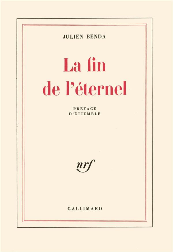 La fin de l'éternel