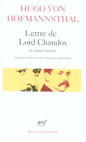 Lettre de Lord Chandos. Et autres textes sur la poésie