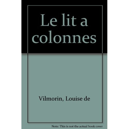 Le Lit à colonnes