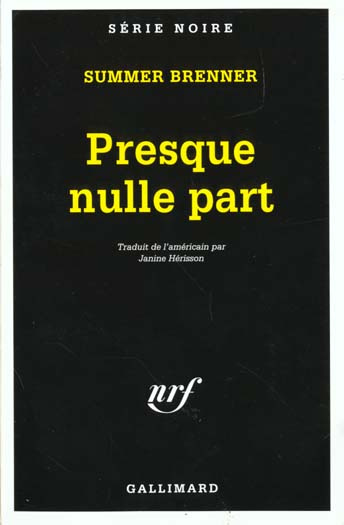 Presque nulle part