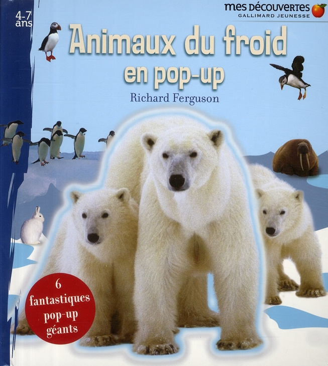 Animaux du froid en pop-up