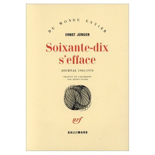 SOIXANTE-DIX S'EFFACE. Tome 1