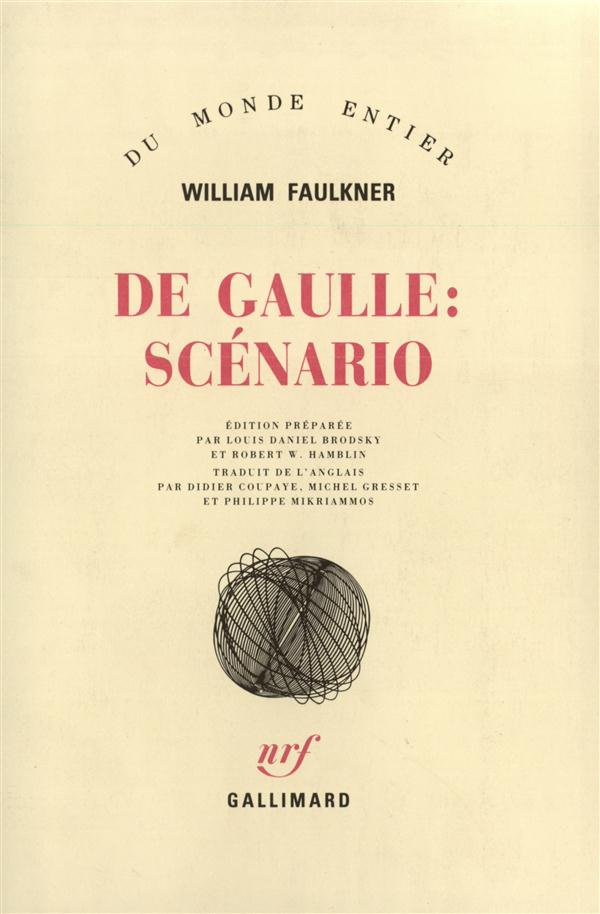 De Gaulle: scénario