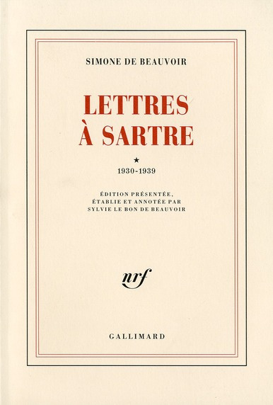 Lettres à Sartre (1930-1939)
