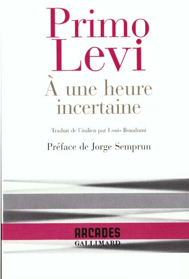 À une heure incertaine. Poèmes