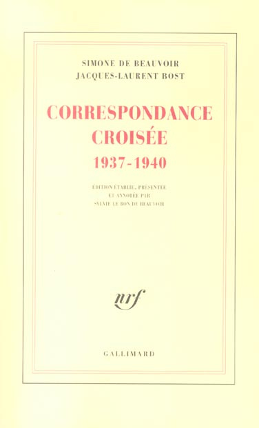 Correspondance croisée (1937-1940)