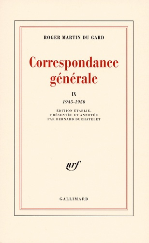 Correspondance générale. Tome 9, 1945-1950