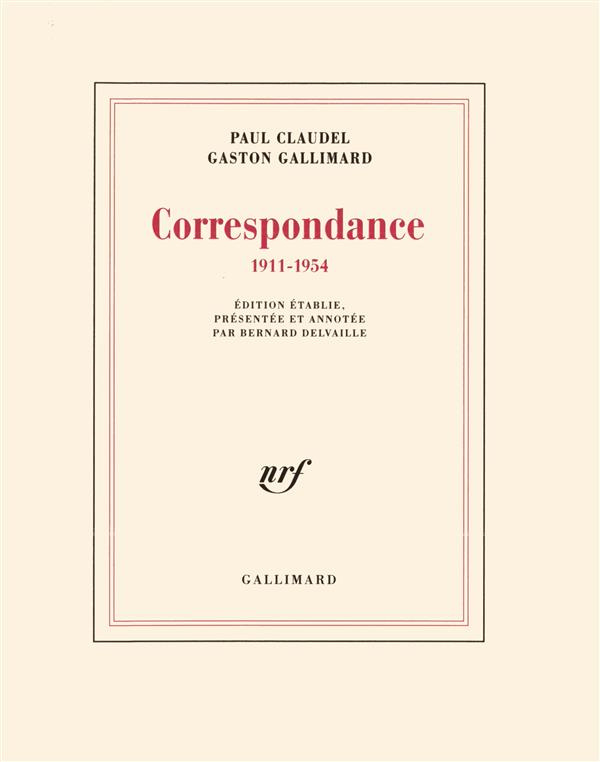 Correspondance 1911-1954
