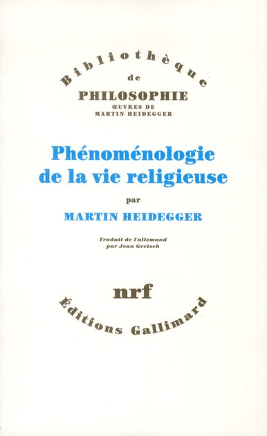 Phénoménologie de la vie religieuse