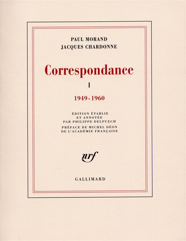 Correspondance. Tome 1, 1949-1960