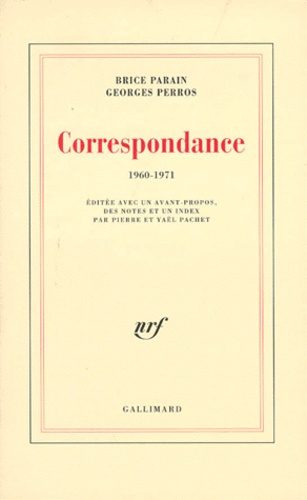 Correspondance. 1960-1971