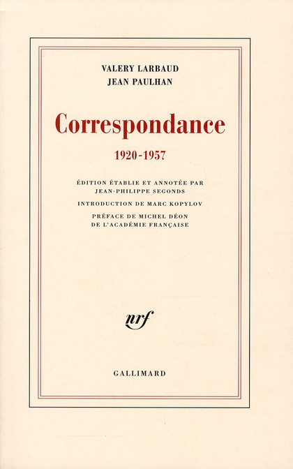 Correspondance 1920-1957