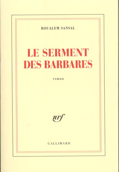 Le serment des barbares