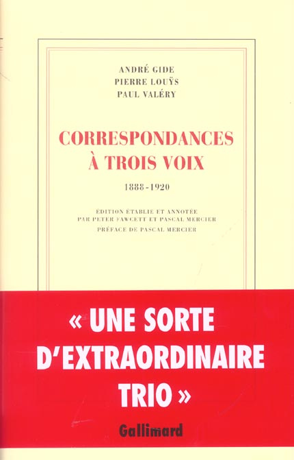 Correspondances à trois voix. 1888-1920