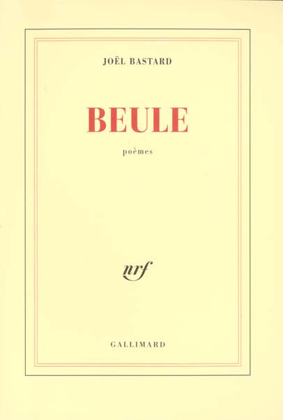 Beule. Poèmes