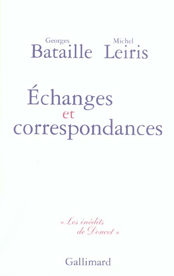 Echanges et correspondances