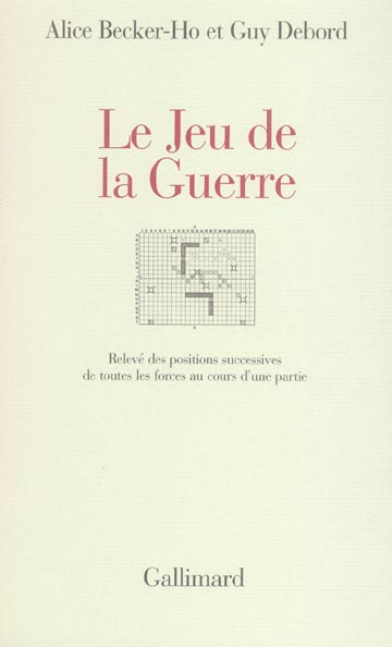 Le Jeu de la Guerre. Relevé des positions successives de toutes les forces au cours d'une partie
