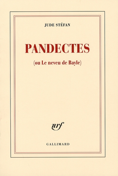 Pandectes. Ou Le neveu de Bayle