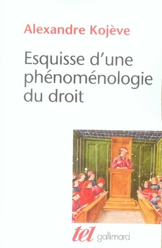 Esquisse d'une phénoménologie du droit