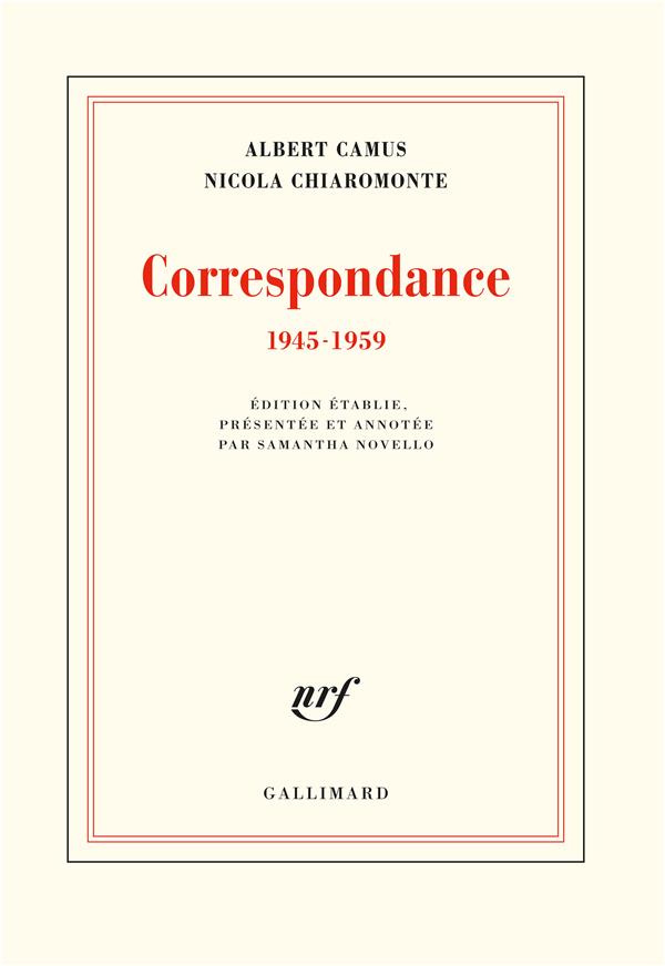 Correspondance (1945-1959)