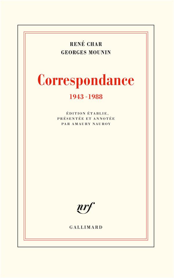 Correspondance 1943-1988