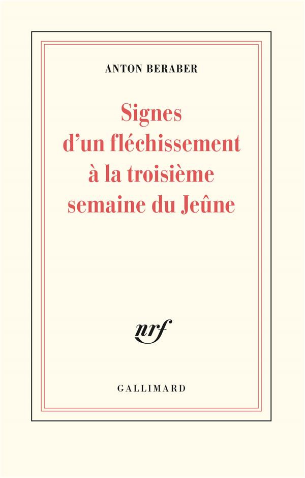 Signes d’un fléchissement à la troisième semaine du jeûne