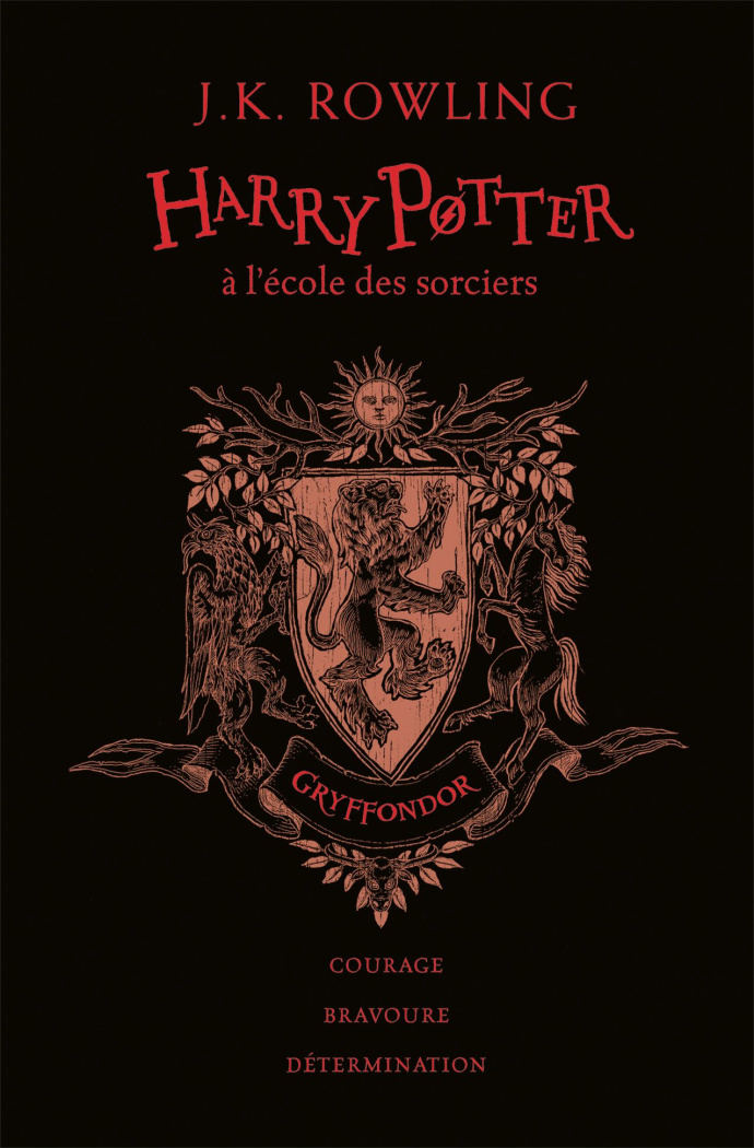 Harry Potter Tome 1 : Harry Potter à l'école des sorciers (Gryffondor). Edition collector 20e annive