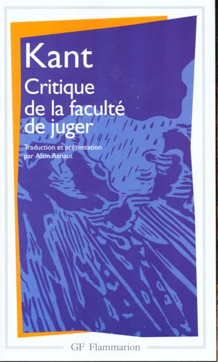 Critique de la faculté de juger