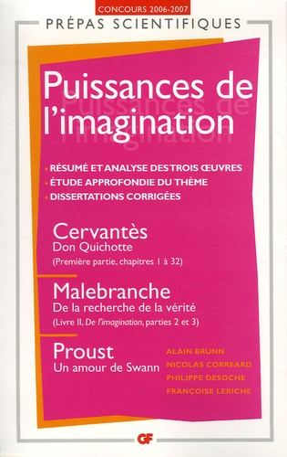 Puissances de l'imagination. Don Quichotte de Cervantès ; De la recherche de la vérité de Malebranch