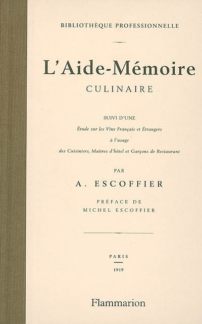 L'Aide-Mémoire culinaire