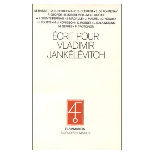Écrit pour Vladimir Jankélévitch