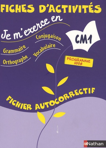 Je m'exerce en grammaire, conjugaison, orthographe, vocabulaire CM1. Fichier autocorrectif, Programm