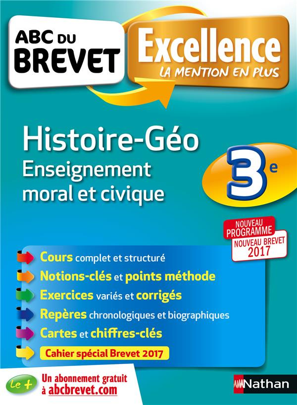 Histoire Géographie Enseignement moral et civique 3e. Edition 2017