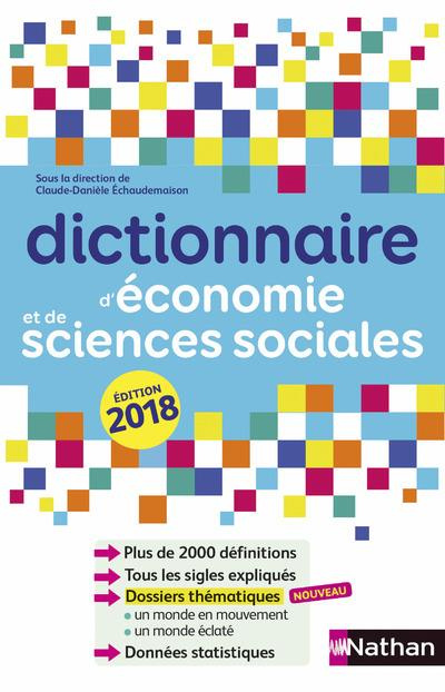 Dictionnaire d'économie et de sciences sociales. Edition 2018