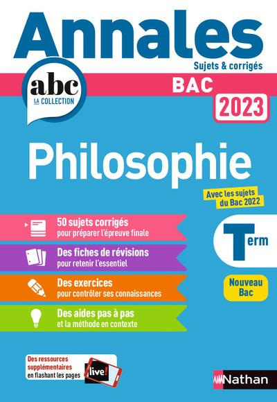 Philosophie Tle. Sujets & corrigé, Edition 2023